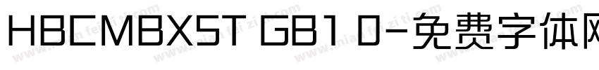 HBCMBXST GB1 0字体转换